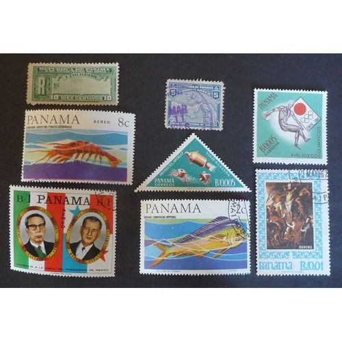 Panama République Neuf Et Oblitéré Lot De 8 Timbres Divers