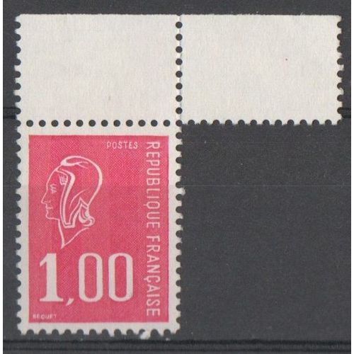 Timbre France 1976 Yvert Et Tellier N°1892 Marianne De Bequet 1,00f Bord De Feuille Neuf** Gomme Intacte