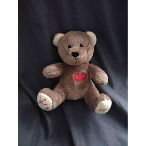 Peluche Ours Nocibe Marron Coeur 2018