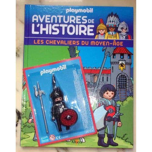 Figurine Playmobil "Chevalier Du Moyen Age" + Livre