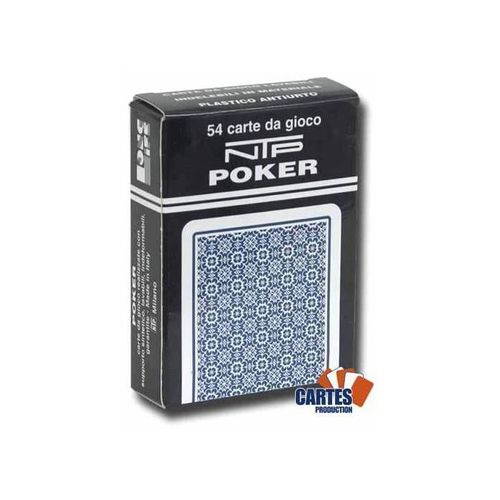 Ntp Long Life Poker - Jeu De 54 Cartes 100% Plastique - Format Poker Xl - 4 Index Standards