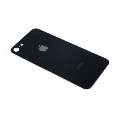 Vitre Arriere Iphone 8 - Noir - Adhesif Inclus