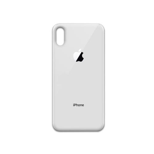 Vitre Arriere Iphone X - Blanc - Adhesif Inclus