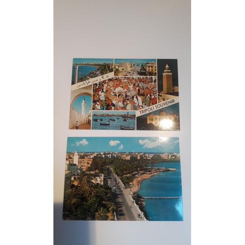 Lot De 5 Cartes Postales Libye Tripoli