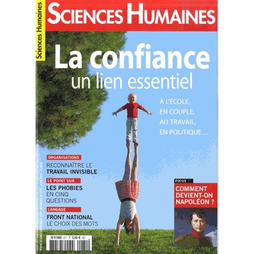 Sciences Humaines N° 271 Juin 2015 - La Confiance - Un Lien Essentiel