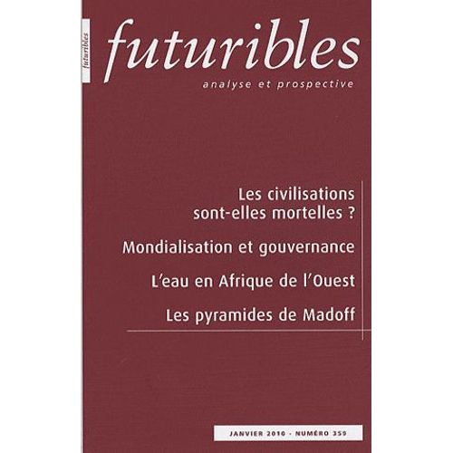 Futuribles N° 359, Janvier 2010