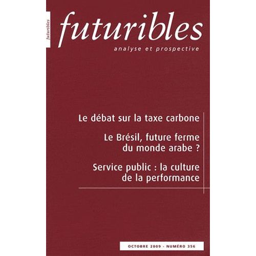 Futuribles N° 356, Octobre 2009