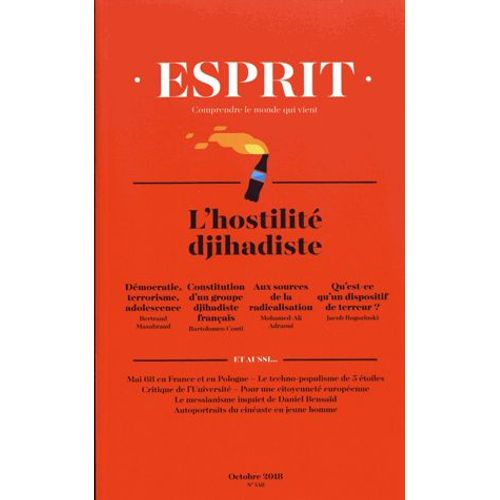 Esprit N° 448, Octobre 2018 - L'hostilité Djihadiste