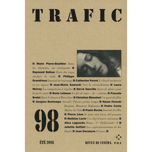 Trafic N° 98, Été 2016