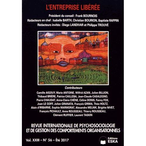 Revue Internationale De Psychosociologie N° 56, Été 2017 - L'entreprise Libérée