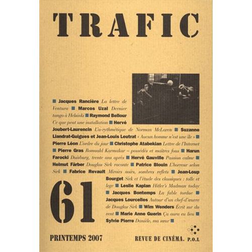 Trafic N° 61 Printemps 2007