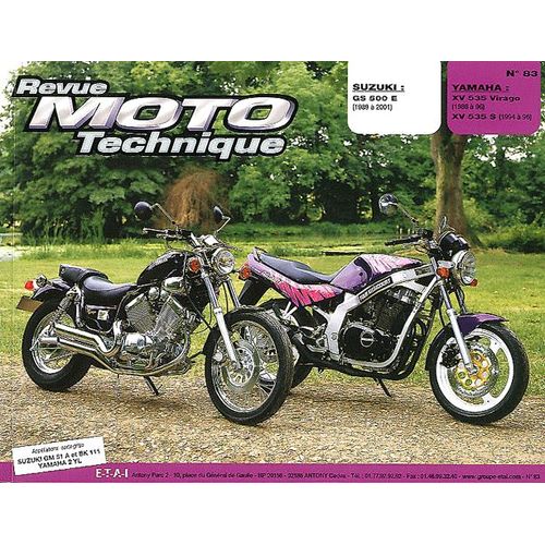 Revue Moto Technique N° 83 - Suzuki Gs 500 E - Yamaha Xv 535