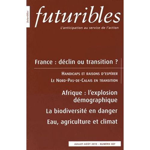Futuribles N° 407 Juillet-Août 2015