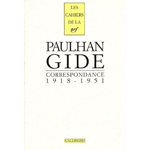 Cahiers Jean Paulhan N° 9 - Correspondance (1918-1951)