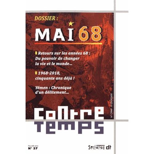 Contretemps N° 37, Avril 2018 - Mai 68