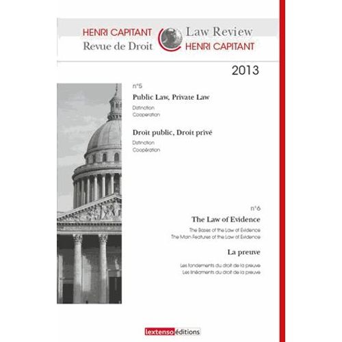 Revue De Droit Henri Capitant N° 5-6 2013