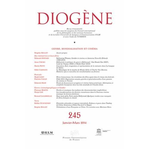 Diogène N° 245, Janvier-Mars 2014 - Genre, Mondialisation Et Cinéma