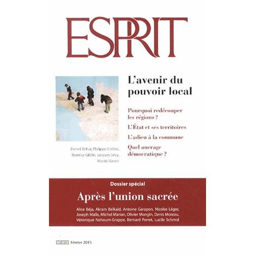 Esprit N°412, Février 2015 - L'avenir Du Pouvoir Local