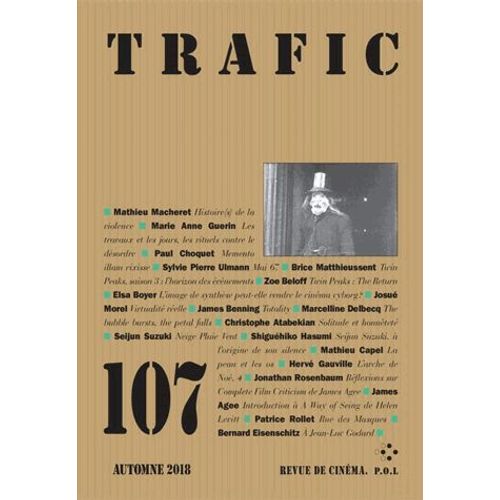 Trafic N° 107, Automne 2018