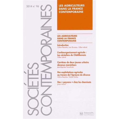 Sociétés Contemporaines N° 96, 2014 - Les Agriculteurs Dans La France Contemporaine