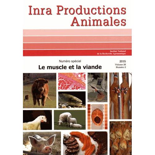 Inra Productions Animales Volume 28 N° 2/2015 - Le Muscle Et La Viande
