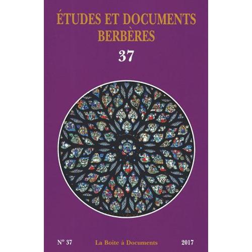 Etudes Et Documents Berbères N° 37/2017