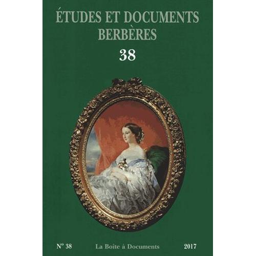 Etudes Et Documents Berbères N° 38/2017