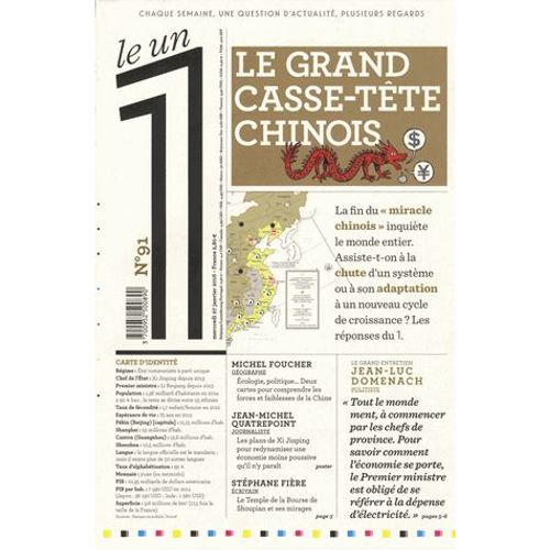 Le 1 N° 91 - Le Grand Casse-Tête Chinois