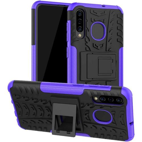 Coque Samsung Galaxy A20/ A30/ A50 360 Degrés Protection Bumper,Béquille Cover Etui Silicone Housse Antichoc Skin Cases Pour Samsung Galaxy A20/ A30/ A50 Violet