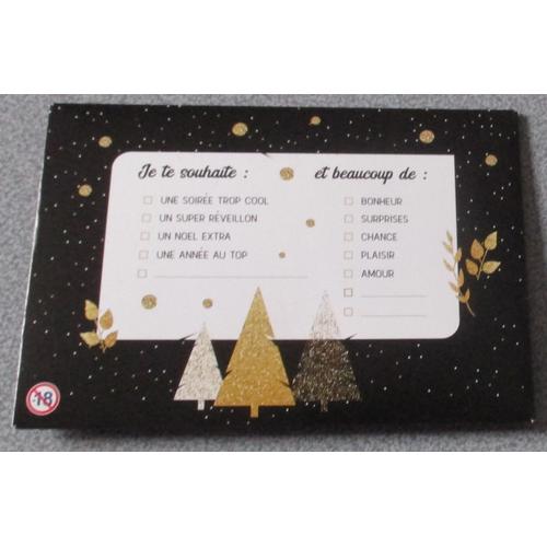 Pochettes cadeaux pour Noël à imprimer pour glisser un chèque (tons noirs  et dorés) – Tête de Coucou