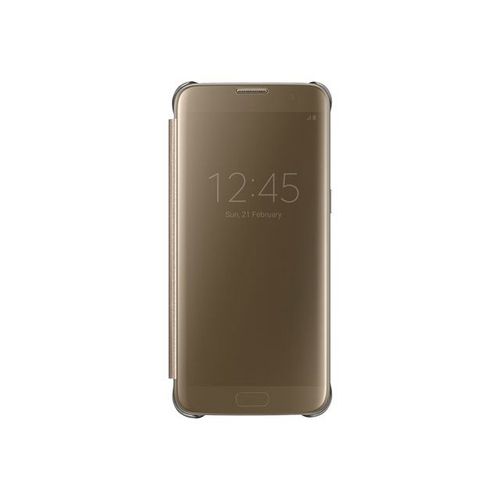 Samsung Clear View Cover Ef-Zg935 - Étui À Rabat Pour Téléphone Portable - Or - Pour Galaxy S7 Edge