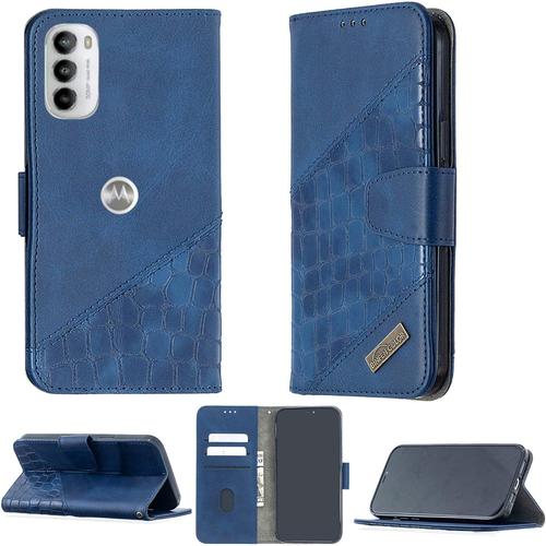 Coque Pour Motorola Moto G82 Dual Sim Coque Compatible Avec Motorola Moto G82 Dual Sim Case Téléphone Cover Pu Cuir Béquille Magnétique Étui Portefeuille Bf04lan