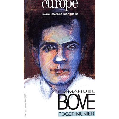 Europe N° 895-896 Novembre- - Emmanuel Bove - Roger Munier