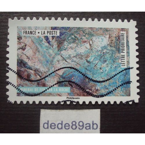 France.. La Nature À L'oeuvre : Minerai De Fer Sur La Roche. Oblitéré Used Stamp
