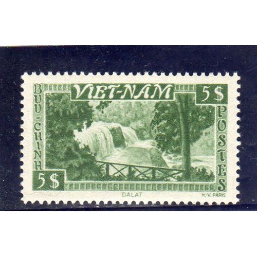 Timbre-Poste Du Vietnam (Chutes De Bongour)