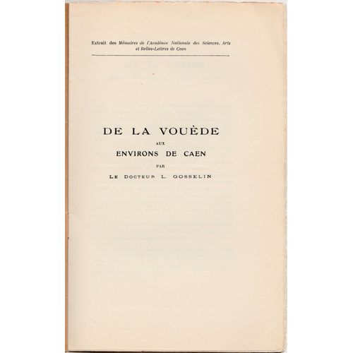 De La Vouède Aux Environs De Caen