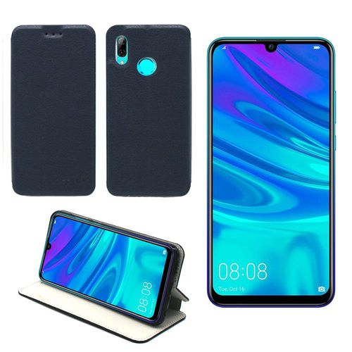 Huawei P Smart 2019 : Etui Luxe Bleu Slim Avec Stand - Housse Coque De Protection Smartphone Huawei Psmart Version 2019 - Accessoires Pochette Case ! ¿