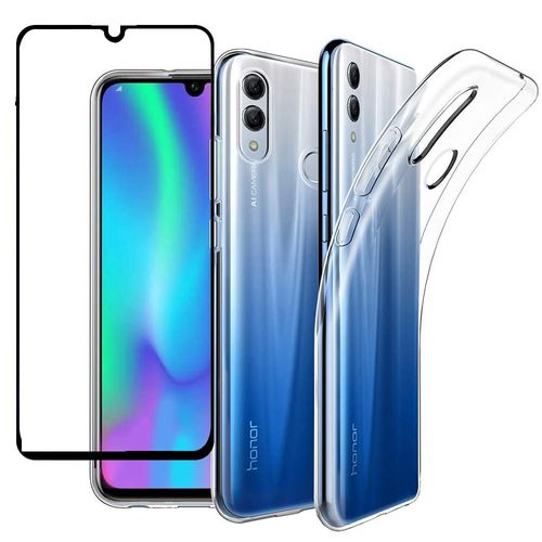 Huawei P Smart 2019 Protection Intégrale 360 Degres : Coque Gel De Protection En Tpu Invisible Arrière Transparente Et Protection Écran Full Cover Noir - Accessoires Pochette Case ¿