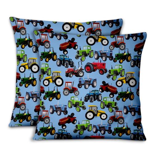 S4sassy Tracteur Mélanger Housse De Coussin Carrie De Taie Doreiller De Jet Dicoratif 2 Pcs