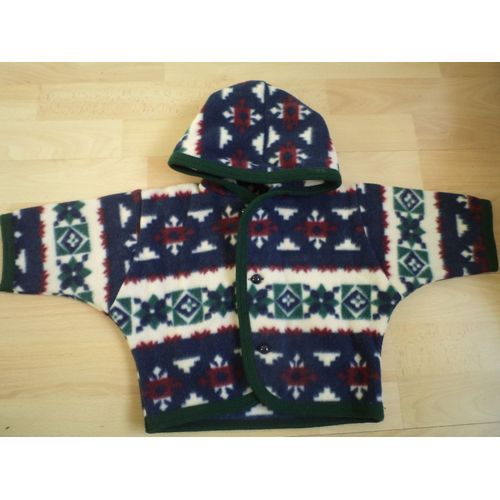 Veste Manteau Gilet Polaire Pour Bébé Taille 6 Mois Neuve Avec Capuche