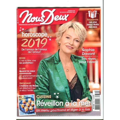 Nous Deux - N° 3730 : Sophie Davant Ses Rêves Pour L' Avenir