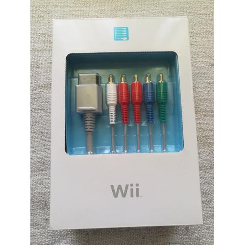 Nintendo - Câble vidéo/audio - vidéo composante - connecteur de sorties AV multiples Nintendo Wii mâle pour RCA mâle - 2.5 m - pour Nintendo Wii, Nintendo Wii 101