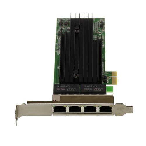 Carte Réseau PCIE - 10/100/1000 Mbps - 4 PORTS Pour PC et Serveur CHIPSET 82575