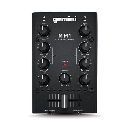 GEMINI MM1 MINI MIXER Platine DJ 2 voies
