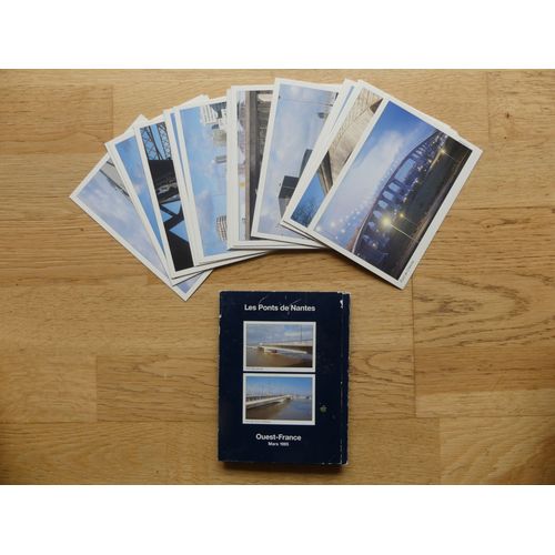 Les Ponts De Nantes. Editions Ouest-France. Emballage Cartonné Contenant 20 Cartes Postales Modernes En Couleurs