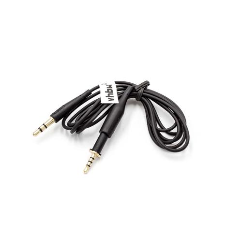 vhbw Câble audio AUX vers prise jack 3,5mm pour AKG K430, K450, K451, K452, K480, K490, K495, Q460 casques d'écoute, 110cm