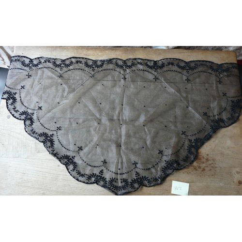Châle Noir Pour Costume Breton