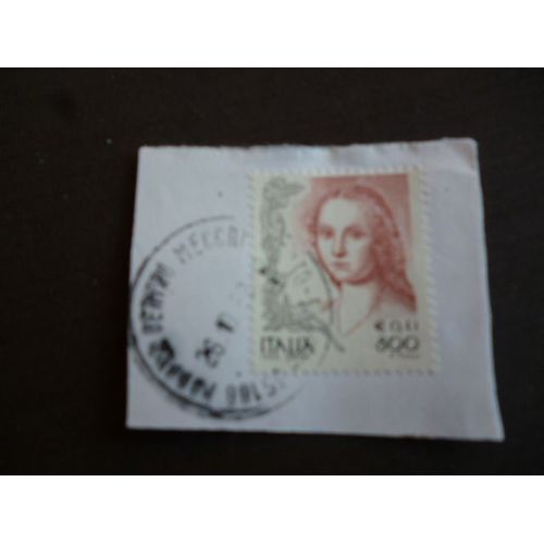 Timbre Italie :Portrait De Femme.