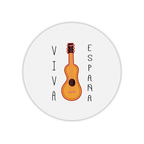 Tapis de souris rond viva espana guitare