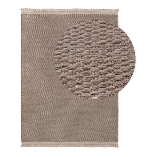Tapis De Laine Lana Beige 80x150 Cm - Tapis Nature